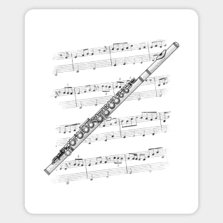 Flute Player Flutist Woodwind Musician Magnet